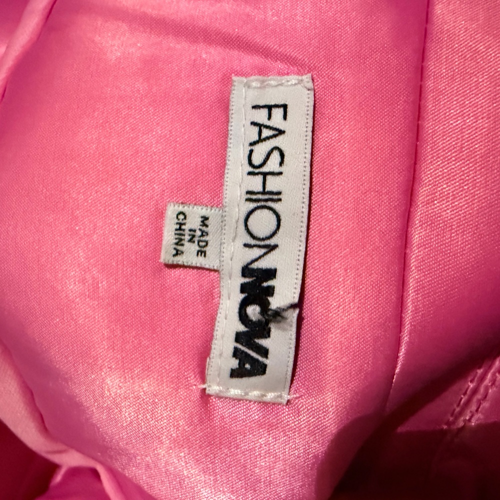 FASHION NOVA Amelia Sequin Blazer Short Dress Pink Like New Worn Once SZ Medium - Picture 9 of 13